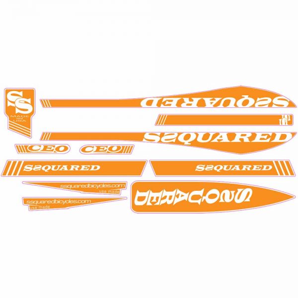 Ssquared CEO V2 Decals BMX Bicycle - Ssquared BMX Frames
